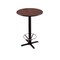 Holland Bar Stool Co 42" 211 Black Table, 24" dia. Top, Foot Ring 211-2242BW24RFTRG - alternate 2